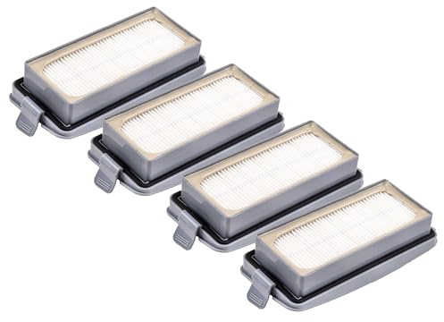 vhbw 4 Staubsaugerfilter Ersatz für Sprintus 111132 | für Staubsauger - HEPA-Filterkassette Grau