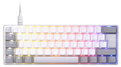 Corsair CLIPPER PRO MINI 60 Hall Effect Gaming Keyboard – UK QWERTY – Black | SOCD, Rapid Trigger, 8000Hz, Adjustable Actuation, IP57 Water & Dust, PBT Double Shot, Wired, RGB, FPS, for Windows PC & Mac