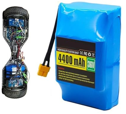 36V 4.4Ah 10S2P Batterie de Remplacement Batterie Lithium Haute capacité pour Rechargeable pour Trottinette électrique vélo électrique et Hoverboard 36V 4.4Ah,XT90