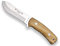 joker Coltello Bushcraft Monopezzo Orso, con Olive cachas e Lama MOVA 12 cm, lombo dentato, CO54 per la Pesca, la Caccia, l'escursionismo, Il Campeggio