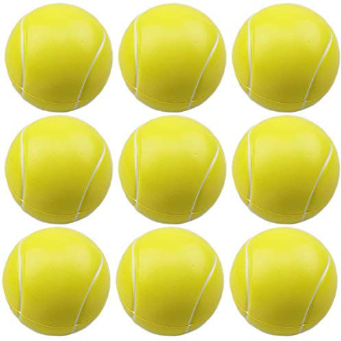 Gobesty Schaumstoffbälle, 9 Stück Schaumstoff-Tennisbälle Mini Sportbälle Schwamm Tennisball Antistressbälle Softball Klein für Kinder und Erwachsene