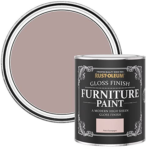 Rust-Oleum Pink Furniture Paint in Gloss Finish - Pink Champagne 750ml
