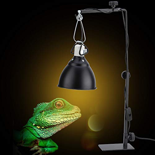 Hztyyier Support de Lampe pour Reptiles, Hauteur Réglable : 15,7 à 25,2 Pouces, Support de Lampe Extensible pour Reptiles pour Lézards Tortues Serpents Amphibiens Animaux