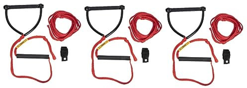 BESPORTBLE 3st Seil Für Wasserski Surfbrett-beinriemen Kniebrettseil Mit Griff Siebträger Ausrüstung Für Wasserski Schwimmendes Surfseil Ski-schleppseil Knieschützer Aluminium Tragbar