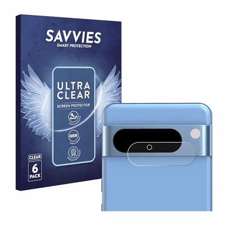 Savvies 6 Pack Screen Protector compatible with Google Pixel 8 Pro (ONLY Camera Lens) Protection Film Clear