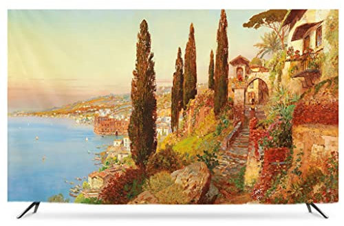 SimoLL TV-Abdeckung für den Innenbereich, LED-LCD-Flachbildfernseher, Wandmontage, staubdichte, wasserdichte TV-Abdeckung für Flachbildfernseher, Smart-TVs/32–86 Zoll (Farbe: B, Größe: 45 Zoll)