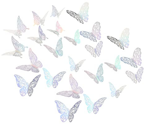 DOITOOL 288stücke Schmetterlinge Wanddekor Abnehmbare Wandaufkleber Hochwertigem Mit Eleganten Hohlen Designs Für Stilvolle Raumgestaltung Im Schlafzimmer Oder Kinderzimmer