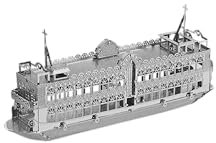 Metal Zone Touristenkreuzfahrt, 3D-Puzzle, Metall, Modell Harbour Cruise Bauhinia, Hongkong, 3D-Metallpuzzle, Schiffe, 3D-Puzzle für Erwachsene, 11,4 x 4,5 x 1,9 cm