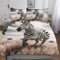AAPZY Zebra Muster Bedding 2teilig 3D Bettbezug Mit Kissenbezug, Mikrofaser, Bettbezüge Set Bettwäsche Mit Reißverschluss Für Erwachsene Kinder Single (135x200cm)