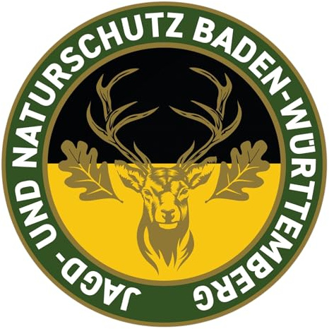 Jagd Aufkleber Baden-Württemberg BW, Premium Auto Sticker Aufkleber für Jäger & Jägerinnen, UV- & Witterungsbeständig, Schutzlaminat, langlebig - Made in Germany
