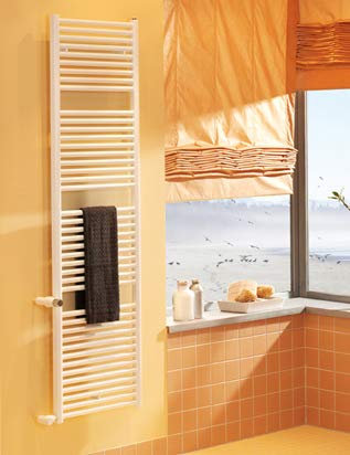 Zehnder Design Heizkörper Toga TO-150-050 1436x35x500 016, Badheizkörper: Weiß RAL 9016 - ZT100550B100000