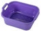 10L Plastic Large Washing Up Bowl Kitchen Basin Sink with Handles (Violet)