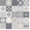 HORIWE 48pc Tile Stickers 4x4 Inches Backsplash PVC Waterproof Oil Proof Self Adhesive DIY Bathroom Kitchen Moroccan New Wall Stickers Home Decor 10x10cm