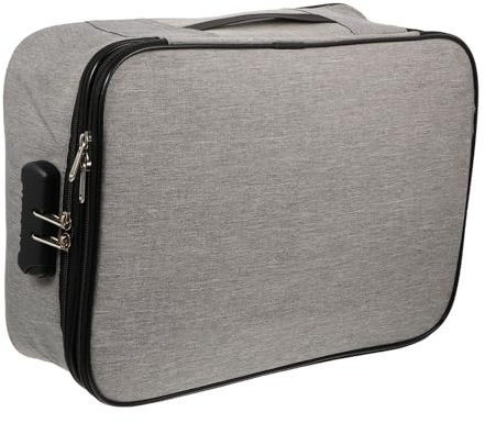 Documents Organisateur avec Le Code de Verrouillage Sécuritaire, 1 Pièce, 37X27X14cm, Certificat Pochette De Rangement, Fichier De Stockage Boîtes Multifonctionnel