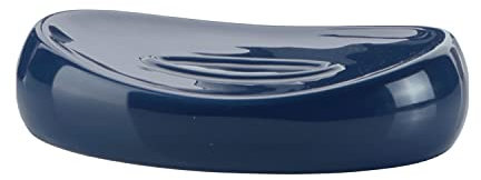 Gedy Bleu, Adélaïde Savon, Mesures et Poids : 2,7 x 12,4 x 9 cm et 0,195 kg, Porte-Savon Solide en céramique, Finition, Design R&D, 2 Ans de Garantie, Unique