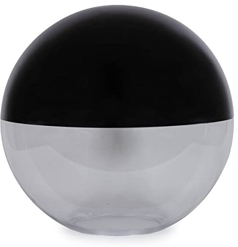Ralertreik Recambio Bola Farola Globo Difusor 45cm para Jardin de Polietileno Negro Traslucido Base 17cm Lampara Exterior Patio Iluminacion de Exteriores