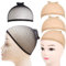 3 Stück Haarnetz Nylon Wig Cap Perücke Kappen,Wig Cap Set 2 Nackt Beige Perückenkappen und 1 Schwarze Haarnetz,Elastische Netz Perückennetz,Elastische Haarnetz für Perücken, Perückenkappen