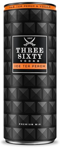 Three Sixty Vodka Premium-Mix, Ice Tea Peach (1 x 0,33 ml)