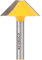 Yonico V Groove Flat Bottom Router Bit 45 Degree 1/4-Inch Shank 13921q