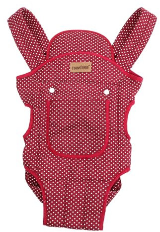 ifundom Babytrage Verstellbare -fronttrage Babyschale Neugeborene Trage Rot Reine Baumwolle