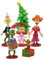 Ruz Weihnachtsfeiertagsfiguren-Set, Vinyl, 10,2–15,2 cm Höhe, Tischdekoration, Dr. Seuss The Grinch Set | (The Grinch)