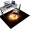 Tkuhknag Tapis Chaise Gaming - Tapis Protège-Sol pour Chaise - Tapis Bureau Sol - Tapis Protection Sol Chaise Bureau - Protection de Sols Durs - Protège Parquet - Tapis Antidérapant 80 x 100 cm