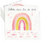 40 Stück Taufe Servietten Regenbogen Fisch,Rosa Servietten Fisch mit 'Schön Dass Du Da Bist' Servietten Kommunion Mädchen 3-Lagig für Erstkommunion Konfirmation Deko Taufe Tischdeko Babyparty,33x33cm