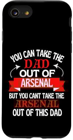 Made In Arsenal Funny Dad Slogan Born In Arsenal Case for iPhone SE (2020) / 7 / 8