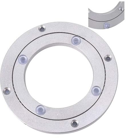 Tisch dreht sich, Drehteller groß for Esstisch, Lazy Susan Hochleistungs-Aluminium-Metalllager, 360-Grad-Drehgelenk(10 inches (250mm))