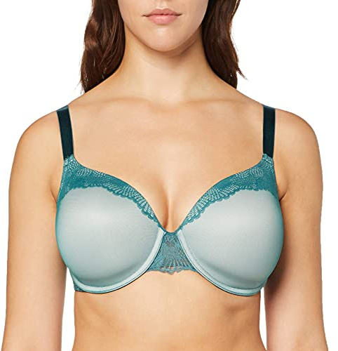 Triumph Damen Lace Spotlight WP Vollschalen BH, per Pack Rosa (Mysterious Green 7011), 80F(Herstellergröße: 80F)