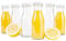 MamboCat Lot de 6 bouteilles de jus de 150 ml + couvercle Twist-Off TO43 blanc I Bouteilles vides à remplir I Bouteille à col large pour la conservation I Bouteilles de lait I Bouteilles rondes en