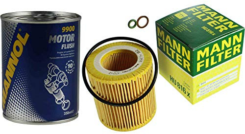 Original MANN Ölfilter HU 816 x + SCT Motor Flush Motorspülung