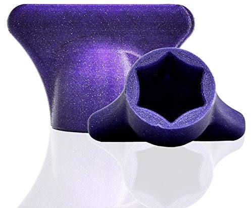 Mix-Slider ® Teiglöser Teigblume für Thermomix, Zubehör für Vorwerk Küchenmaschine TM5 + TM6 3D gedruckt Made in Germany (Glitter Violett)
