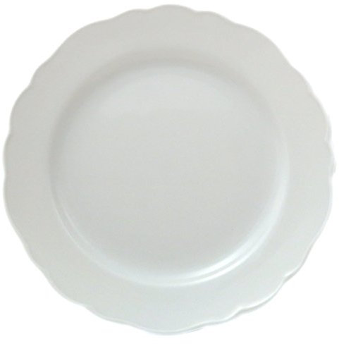 EKM Living Hutschenreuther Vorteilset 4 Stück Maria Theresia Weiss Speiseteller 25cm/Fa 02013-800001-10025 und Gratis 1 x Trinitae Körperpflegeprodukt