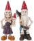 2 Stücke Skelett Figuren Halloween Klein, Garten Deko Figuren Zwerg, Draußen Klein Harz Schädel Garten Figuren Grusel Gartendeko für Party Hof Tischdeko