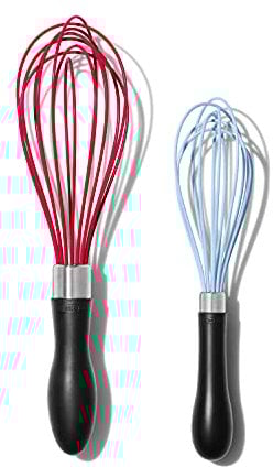 OXO Good Grips Lot de 2 fouets en silicone