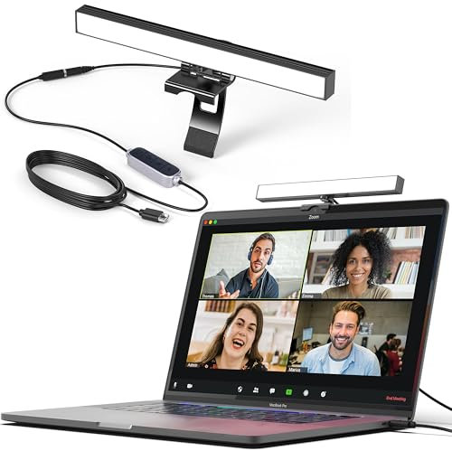 HumanCentric Iluminación de videoconferencia - Luz de cámara Web para Stream, Monitor LED, luz para computadora portátil, iluminación de Zoom para computadora, reemplaza la luz de Anillo, 1 Unidad