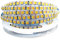 Tesfish 12V 2 in 1 LED Streifen CCT Kaltes Weiß + Warmweiß, Farbtemperatur einstellbar (2800K bis 6500K) 5M Strip Lichtband IP20 Gesamt 600 LEDs band Lichtleiste