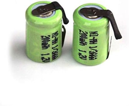 Compatible pour Batterie Rechargeable 1.2V 1/3AAA Ni-mh 200mah 1/3 AAA Nimh avec Onglets De Soudage pour Lumière Solaire