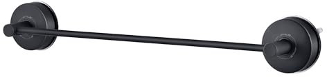 JOMOLA Toalleros de Baño con Ventosa Sin Taladro Toallero de Barra Acero Inoxidable Toallero de Pared para Cocina y Baño Barra De Toallero Negro Mate, 42.8CM