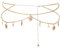 Qianyu Gold Chain Belt Metal Adjustable Waist Link Belt Elegant Multilayer Skinny Chain Waistband Sun and Moon Decor Belts for Women Christmas Halloween Dresses Western Jeans Sweater
