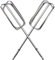 2 Stücke Edelstahl Handmixer Rührbesen Zubehör Handmixer Rührbesen Aufsätze Ersatz Mixer Teil Handmixer