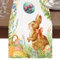 Tischläufer Ostern,Ostereier tischläufer modern,leinen tischläufer abwaschbar Ostern Dekoration Geeignet für Osterfeiern Küche,Bar,Esstisch(33x186cm) osterdeko