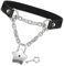 XITEA Collana da donna in pelle PU nera con lucchetto a forma di cuore, alla moda, gioiello per ogni occasione, Acciaio inossidabile