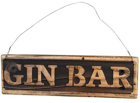 Personalised Reclaimed Wooden Sign - Garden Signs, names, places, Gin Bar, backyard bar, Shed