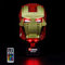 cooldac Licht-Set Kompatibel mit Lego 76165 Iron Man-Helm, LED-Beleuchtungsset, Kompatibel mit Lego Marvel 76165 RGB-Farbwechsel-Version (nur Beleuchtung, Keine Modelle)