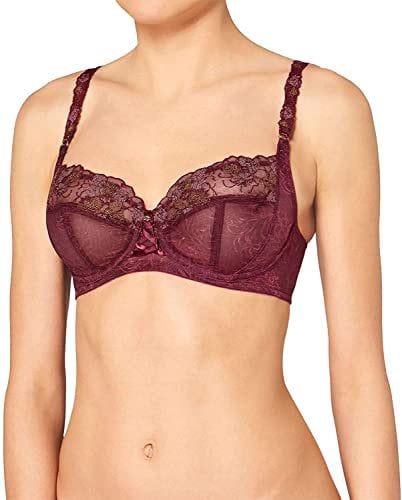 Triumph Damen Bügel BH Sublime Florale W 80E Dunkelrot (Fv)