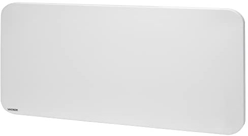 VASNER Citara M Plus – Design Infrarot-Heizung 450-900 Watt Metall weiß runde Ecken Wandmontage Flächenheizung Elektroheizung Infrarotheizung 10 J. Garantie (450 Watt)