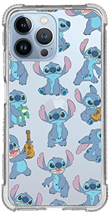 Official Lilo & Stitch iPhone 13 Pro MAX Case Reinforced Transparent Pattern to Protect Your Mobile. Choose the Case Type You Like Best with Official Disney License