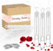 Seifenblasen Hochzeit mit Herzgriff,72 Mini Wedding Bubbles Tragbar,3 Stile Weiß Seifenblasenröhrchen für Hochzeitsdeko,Taufe,Verlobung Valentinstag,Geburtstagsfeier (Herz Seifenblasen/Stern/Kreis)